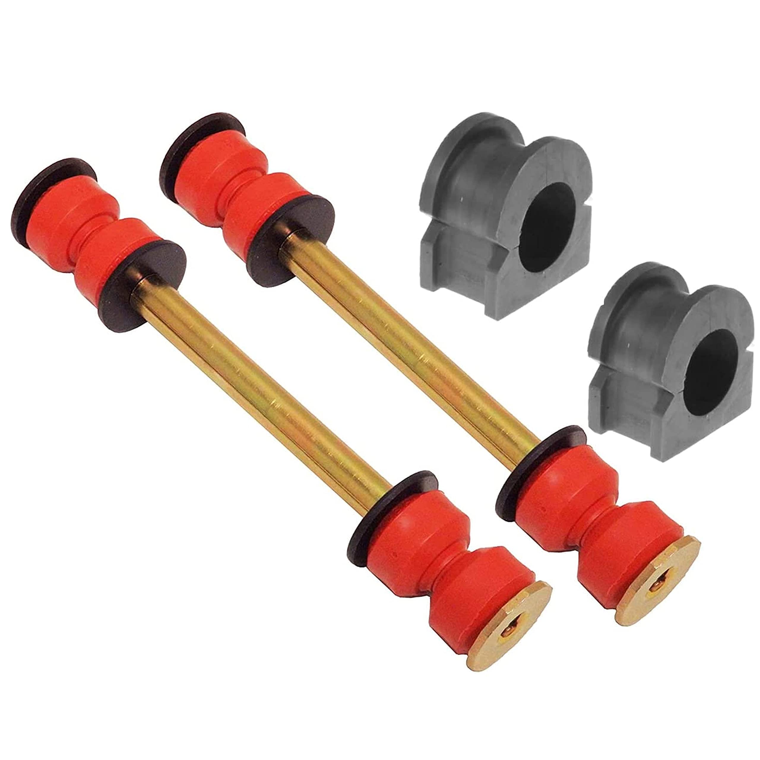 4PC Barra estabilizadora delantera y buje para GMC Sierra