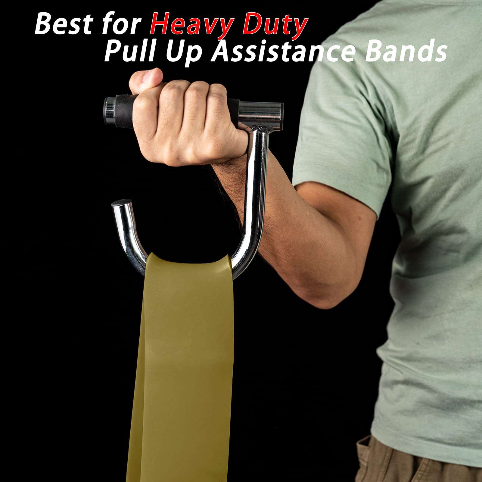 ACBEE Upgrated Pull Up Assistance Resistance Bands Handles, - Imagen 3