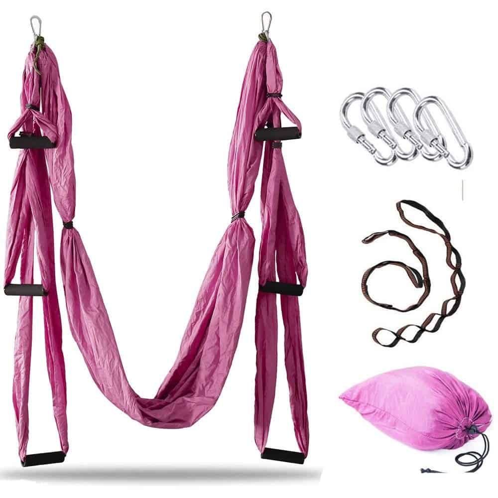 Hamaca de Yoga Aérea Ovyuzhen, Juego de -Morado