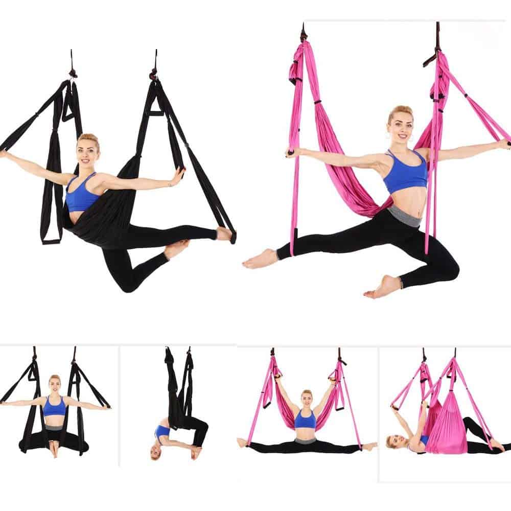 Hamaca de Yoga Aérea Ovyuzhen, Juego de -Morado - Imagen 6