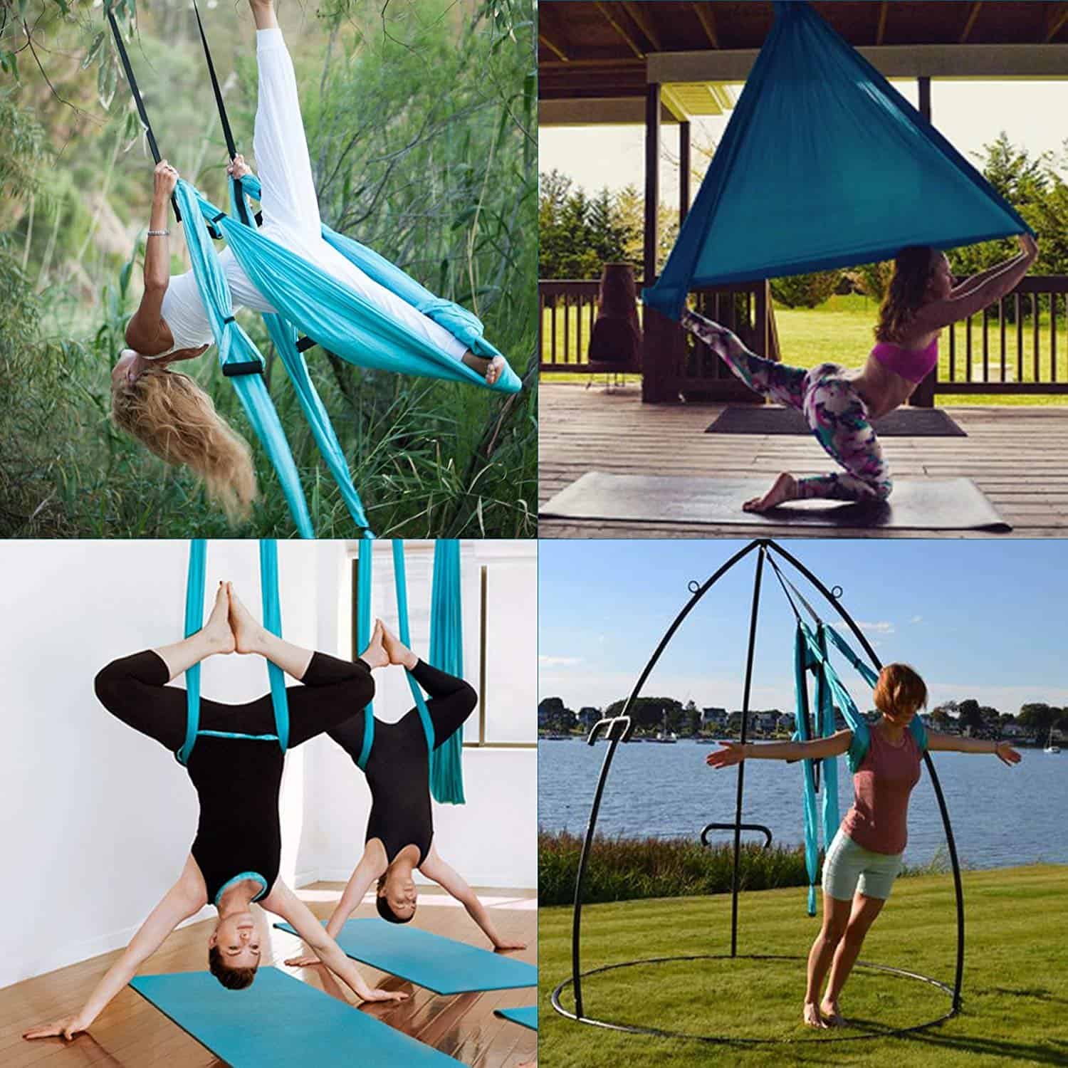 Hamaca de Yoga Aérea Ovyuzhen, Juego de -Morado - Imagen 8