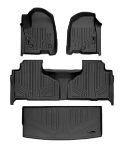 Juego de tapetes para pisos de 2 filas y protector de carga