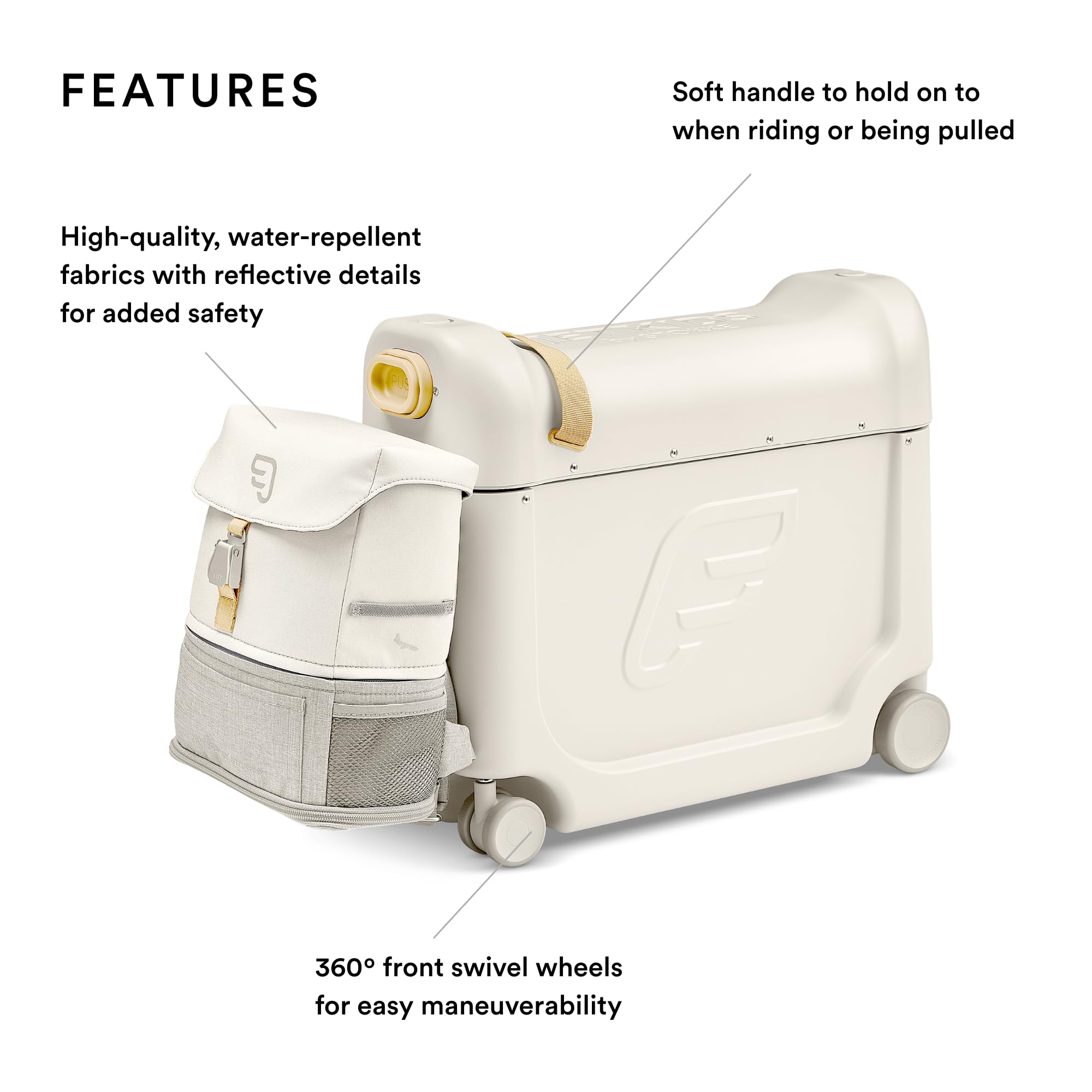 JetKids Stokke Travel Bundle, Blanco - Incluye Maleta - Imagen 3