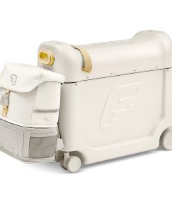 JetKids Stokke Travel Bundle, Blanco - Incluye Maleta