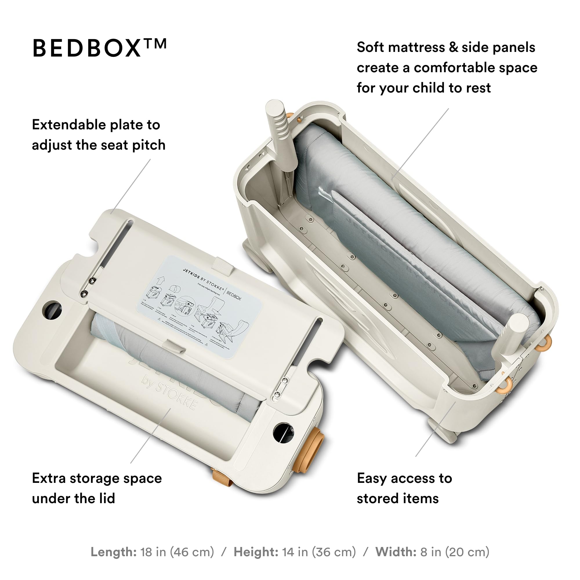 JetKids Stokke Travel Bundle, Blanco - Incluye Maleta - Imagen 5