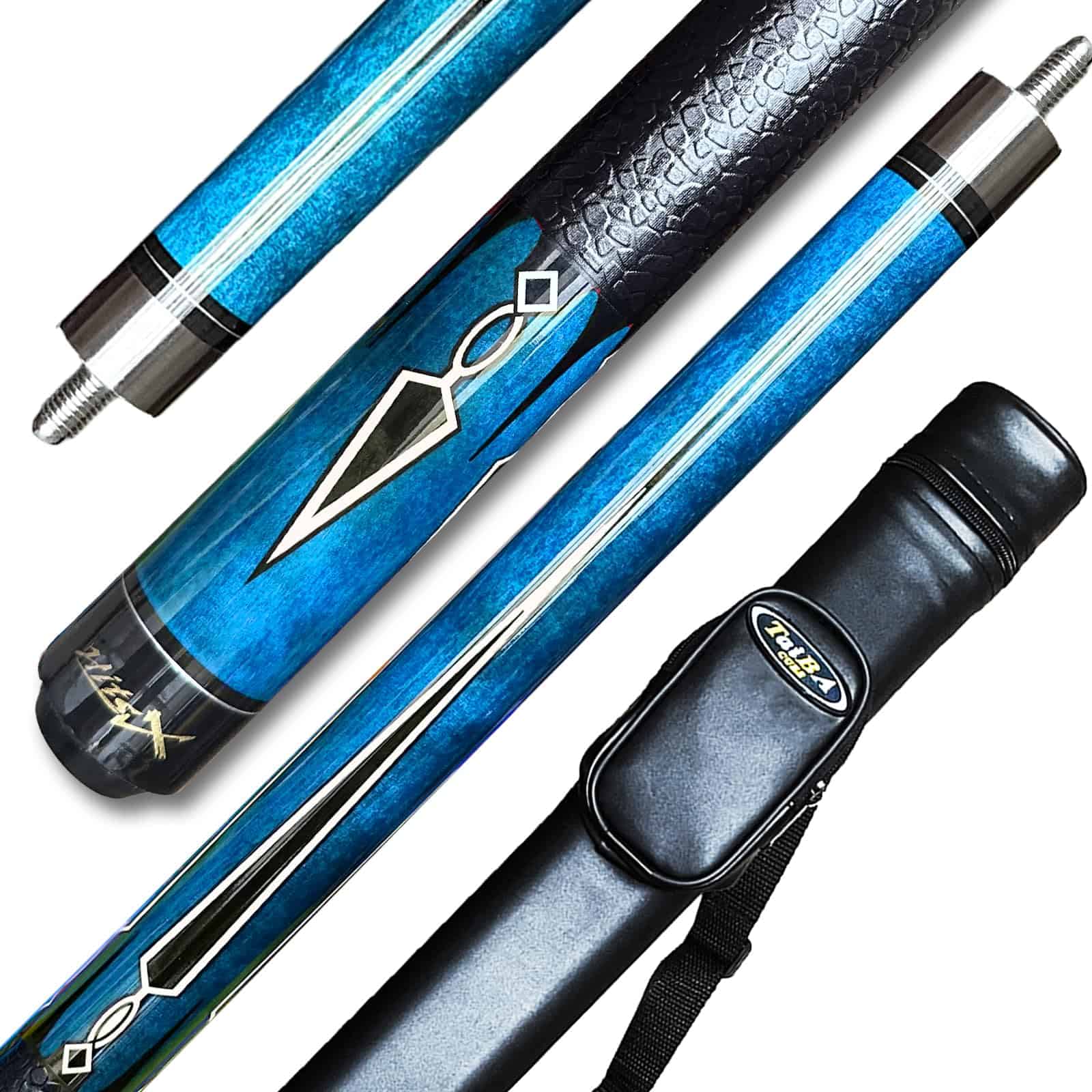 Taco de Billar Tai Ba con Estuche, Punta de 13mm, 58", Palo