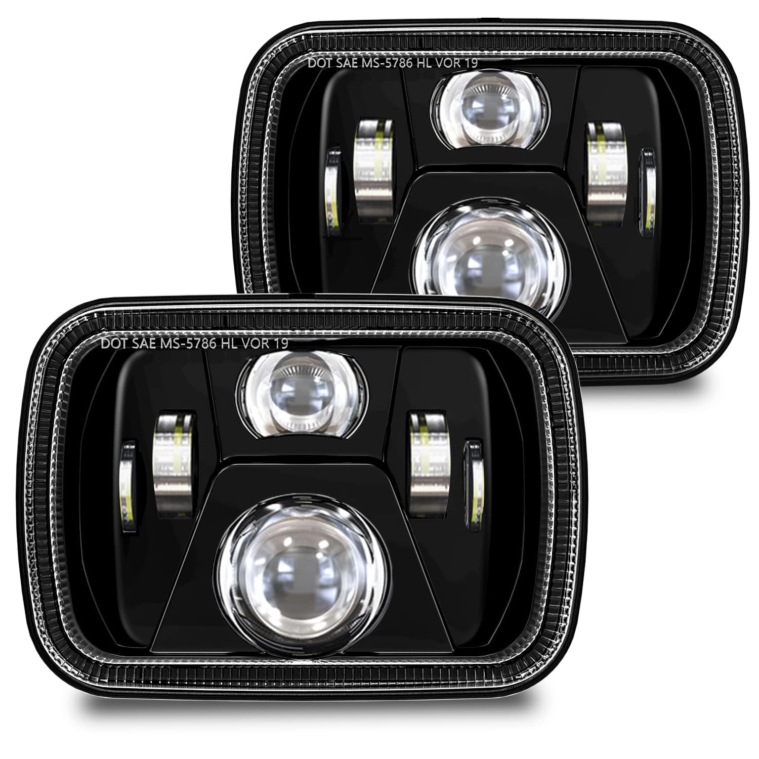 Faros LED 4X4FLSTC H6054 7x6 5x7 Compatible con Jeep