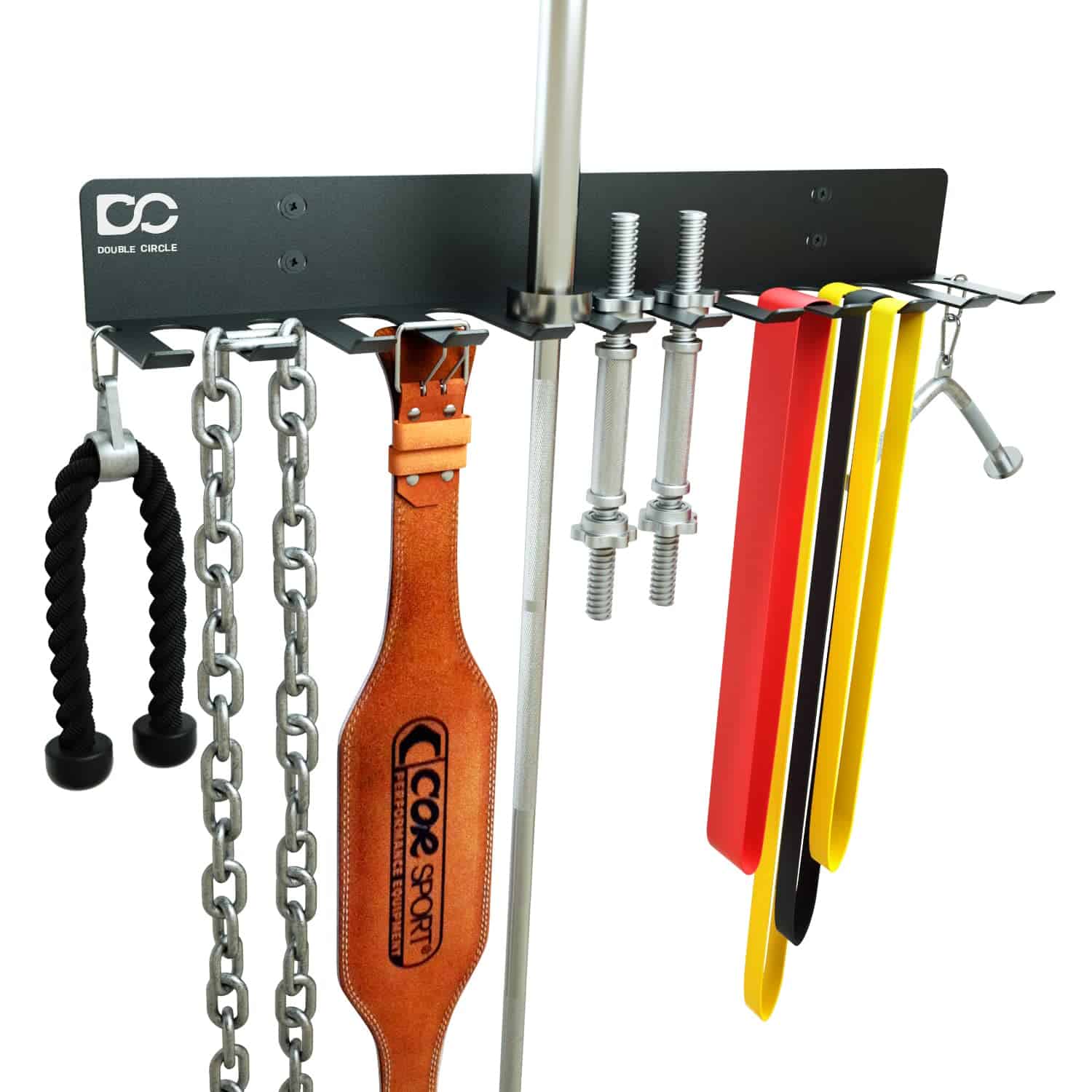Rack de Almacenamiento de Gimnasio de Doble Círculo con 12