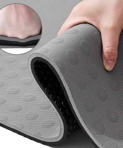 Tapete de Yoga Extra Grueso JELS, 1.2/2 -Gris/Negro