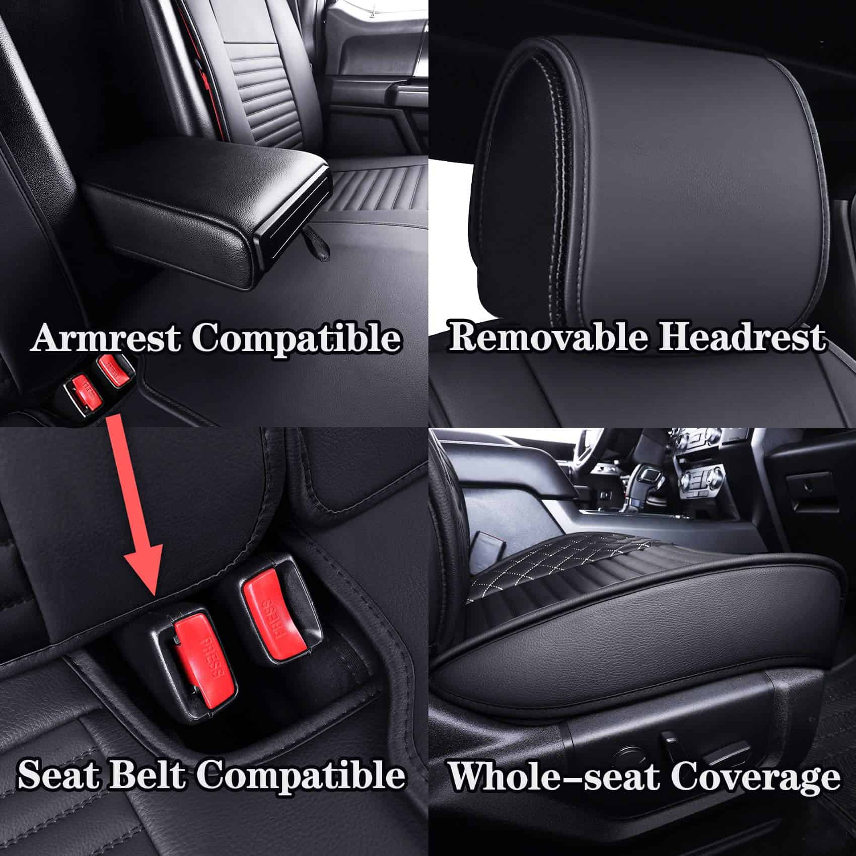 Fundas de Asiento para Coches Aierxuan Juego Completo para - Imagen 6