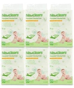 Newclears Pañales Desechables para Bebés, Almohadillas