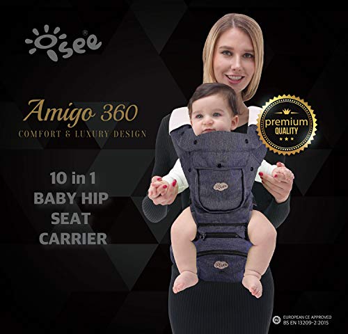 Portabebés Ergonómico ISEE con Asiento para Cadera, - Imagen 10