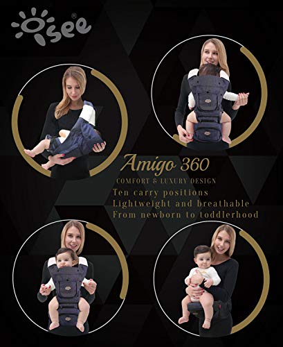 Portabebés Ergonómico ISEE con Asiento para Cadera, - Imagen 9