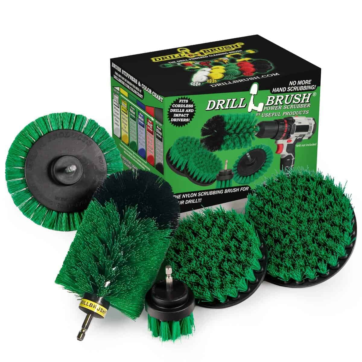 Cepillo de limpieza giratorio de nylon - Set de cepillos