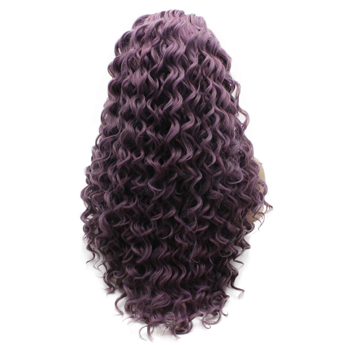 Pelucas largas rizadas de encaje natural lila morado Iwona - Imagen 5
