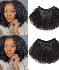 Beauty Youth Extensiones de Cabello Afro Kinky Curly Clip