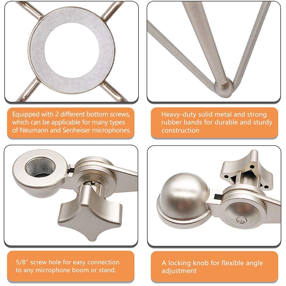 Boseen Soporte de Choque para Micrófono Araña - Soporte - Imagen 4