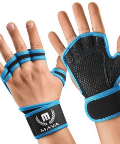 Guantes de Gimnasio MAVA para Hombres y -Azul