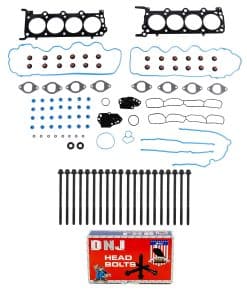 Juego de empaques de culata DNJ HGB4218 con Kit de pernos