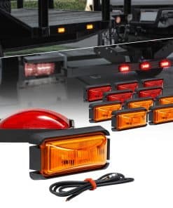 TRUE MODS 12pc 2.5" Luces de Marcador de Remolque LED Ámbar