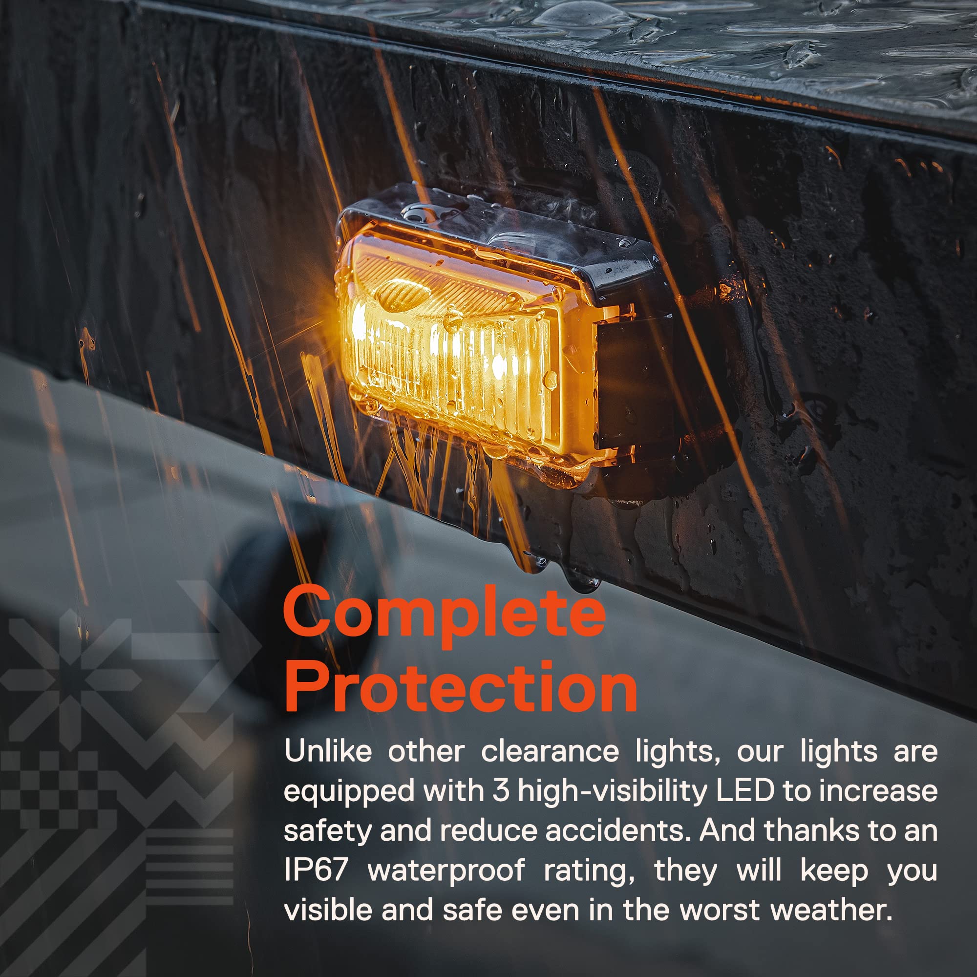 12 Luces Marcadoras Ámbar LED para Remolque TRUE MODS con - Imagen 6