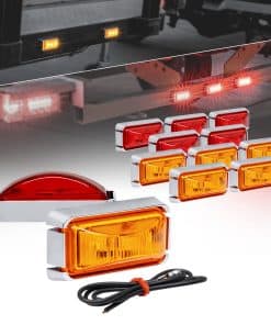 TRUE MODS 12pc 2.5" Luz Marcadora de Remolque LED Ámbar +