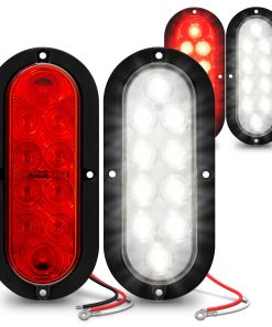 Kit de 4 luces LED para remolque ovaladas de 6 pulgadas