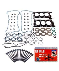 Juego de empaques de culata DNJ HGB472 con kit de pernos de