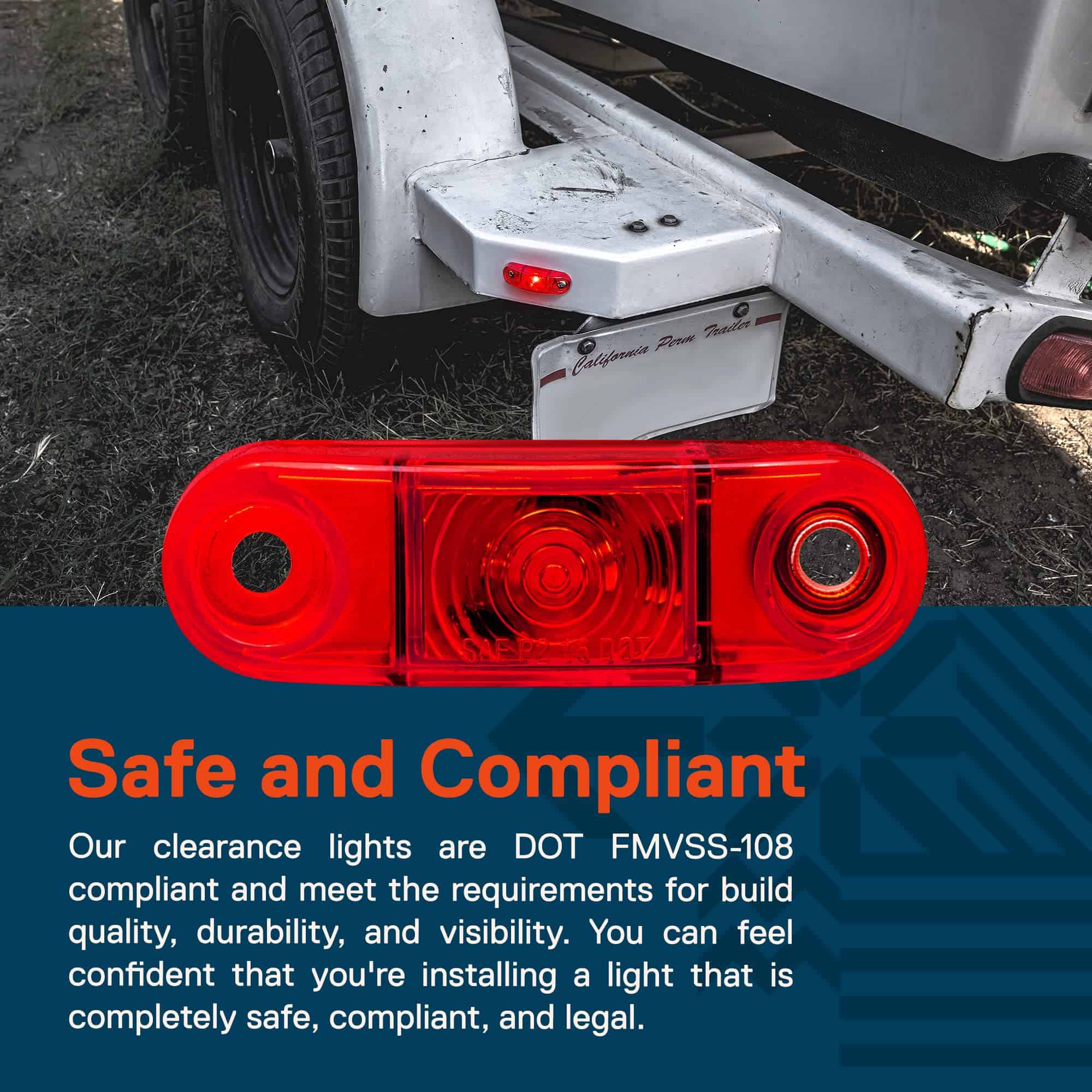 Kit de luces marcadoras para remolque con LED rojo TRUE - Imagen 7