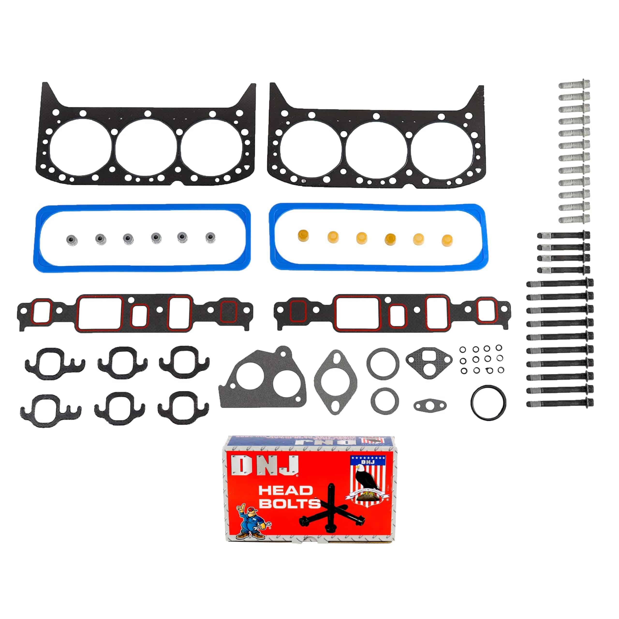 Juego de empaques de culata DNJ HGB3125 con kit de pernos