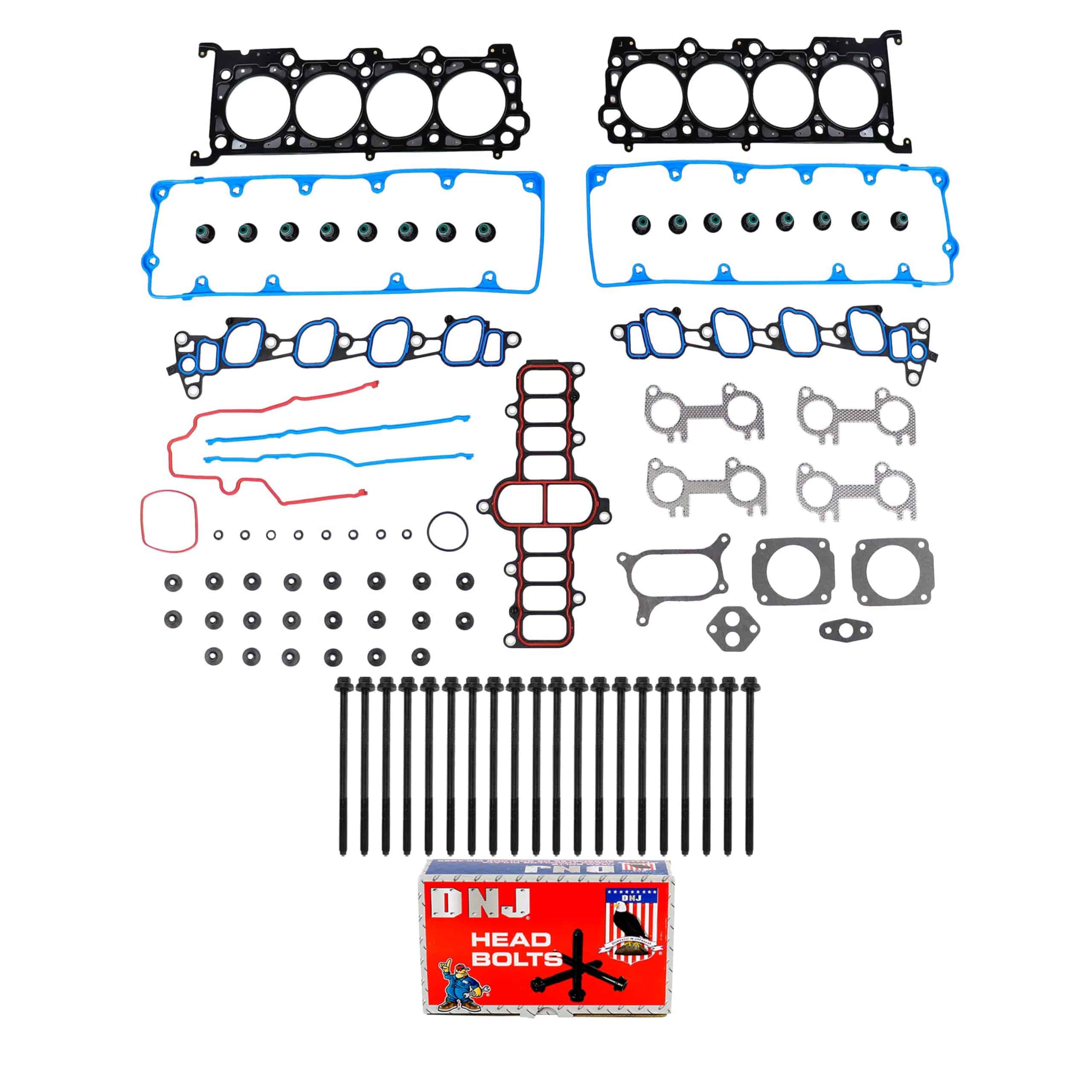 Juego de junta de culata DNJ HGB4177 con kit de pernos de