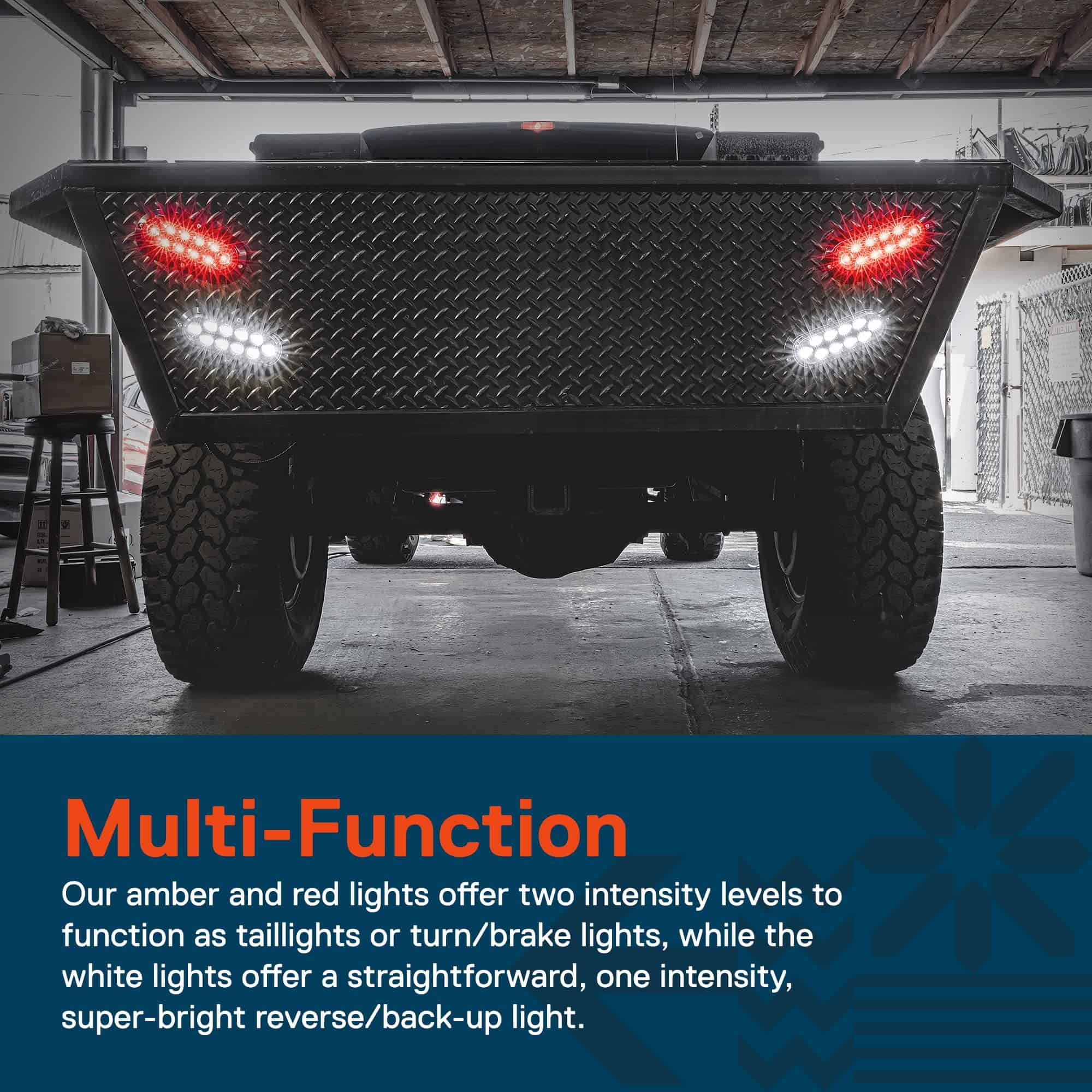 Kit de 4 luces de cola ovaladas LED rojas de 6 pulgadas - Imagen 7