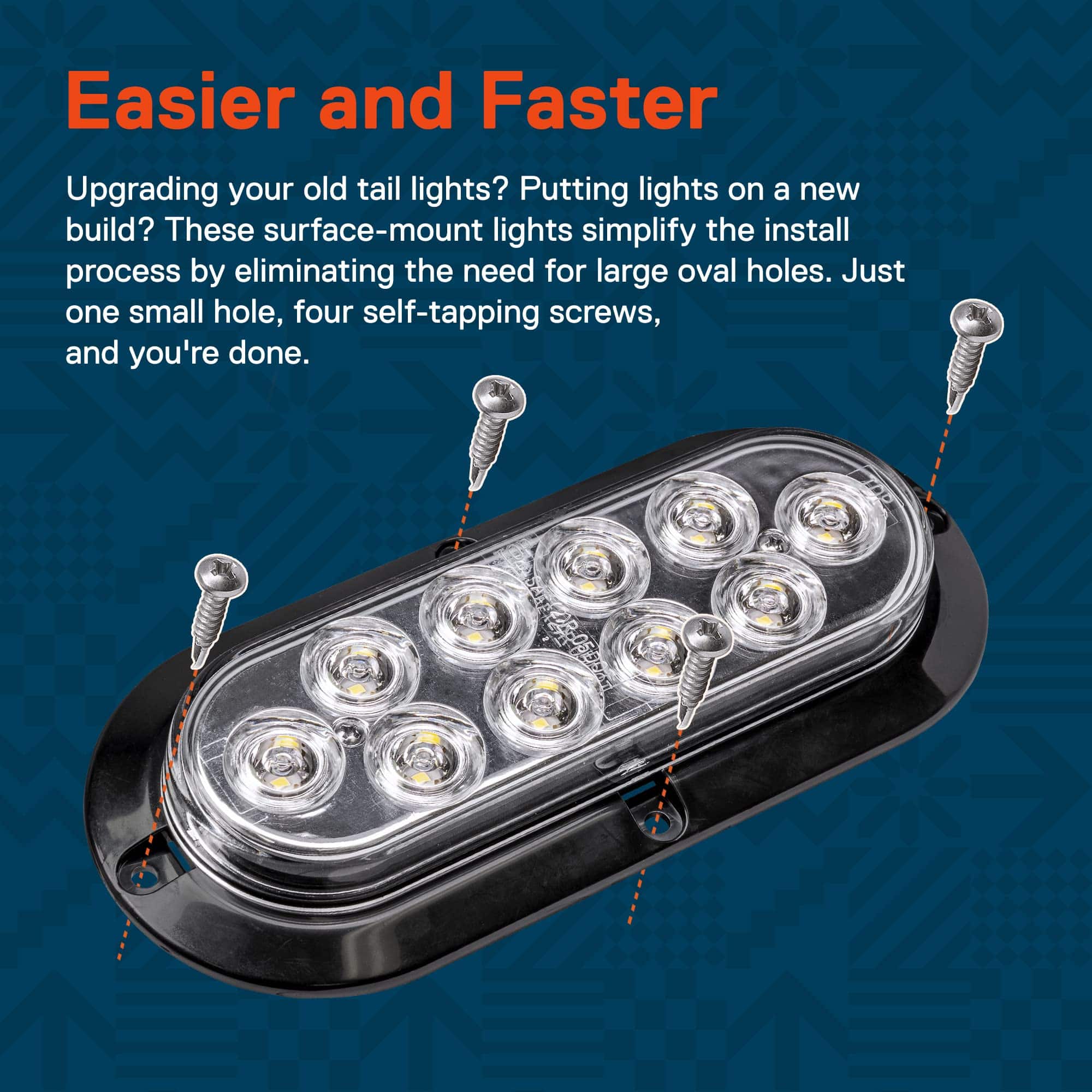 Kit de 4 luces de remolque trasero LED ovaladas claras - Imagen 5