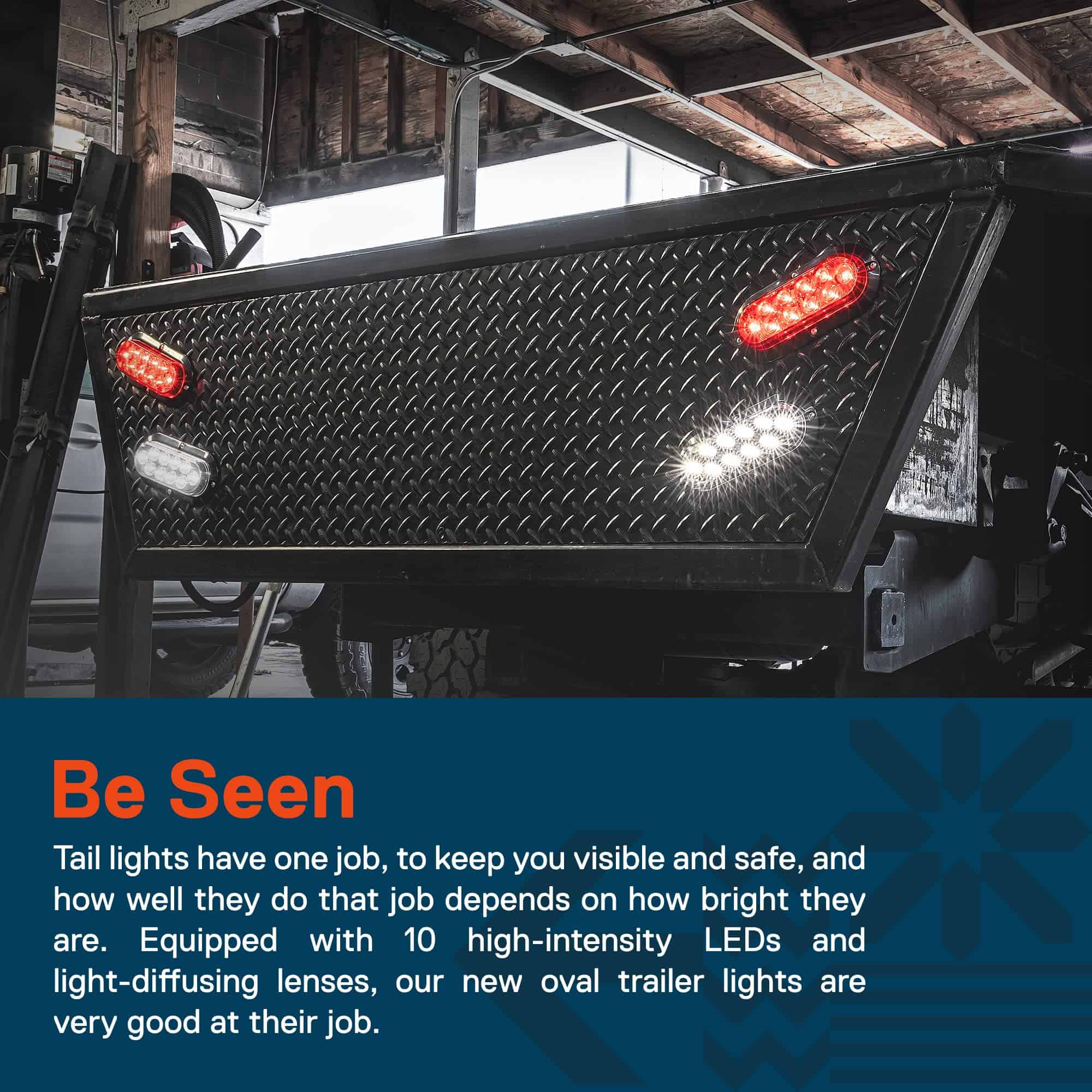 Kit de 4 luces de remolque trasero LED ovaladas claras - Imagen 4