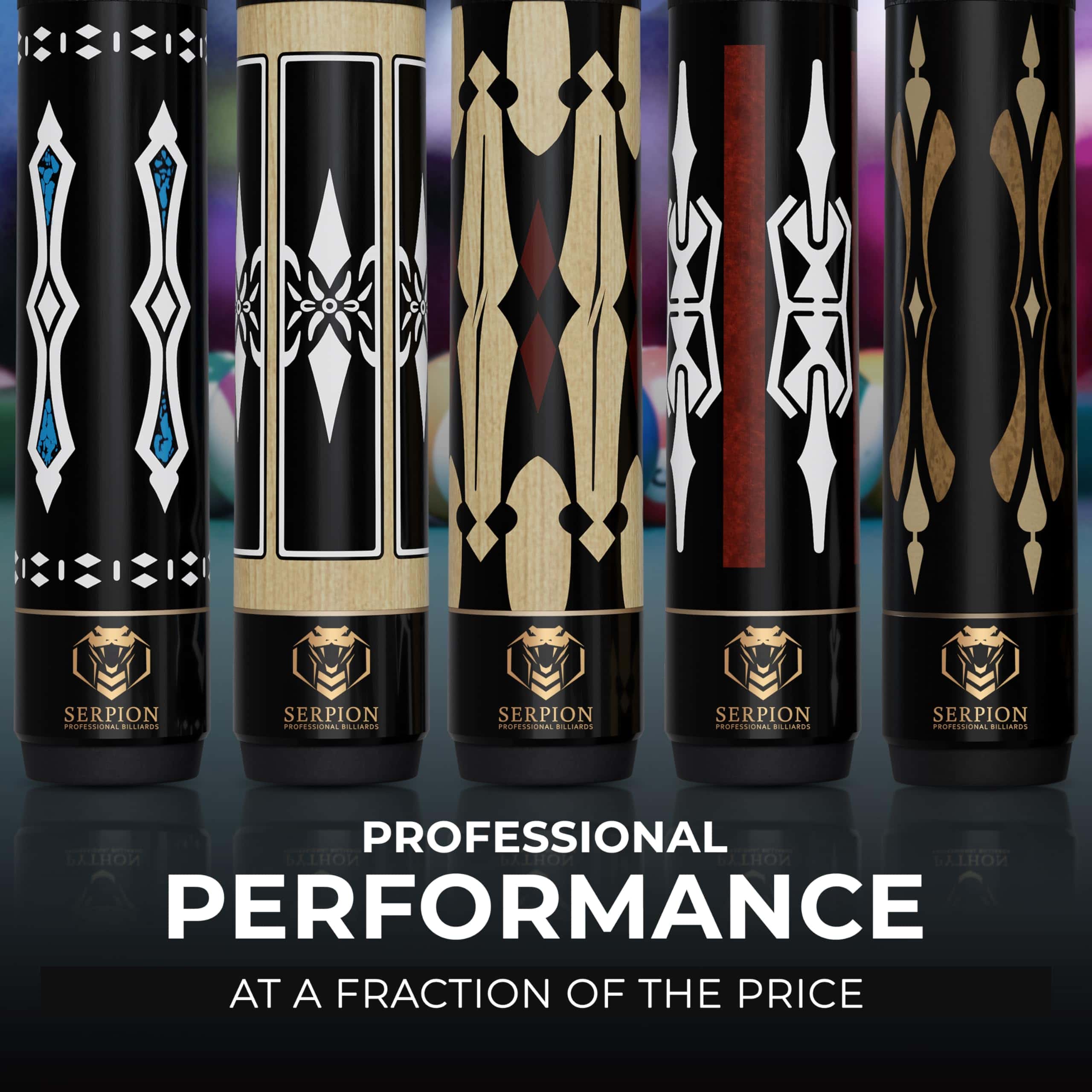 Serpion - Taco de Billar de Piscina 100% - de Junta - Imagen 6