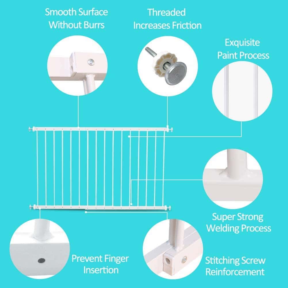 Rejas de seguridad para ventanas WAOWAO para -Blanco - Imagen 3