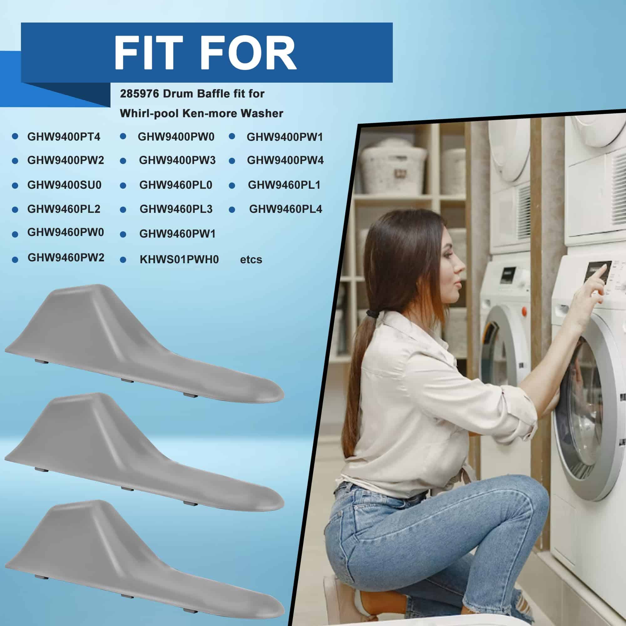 285976 Aleta de tambor mejorada (11.3"x2.4"x2.6") para - Imagen 5