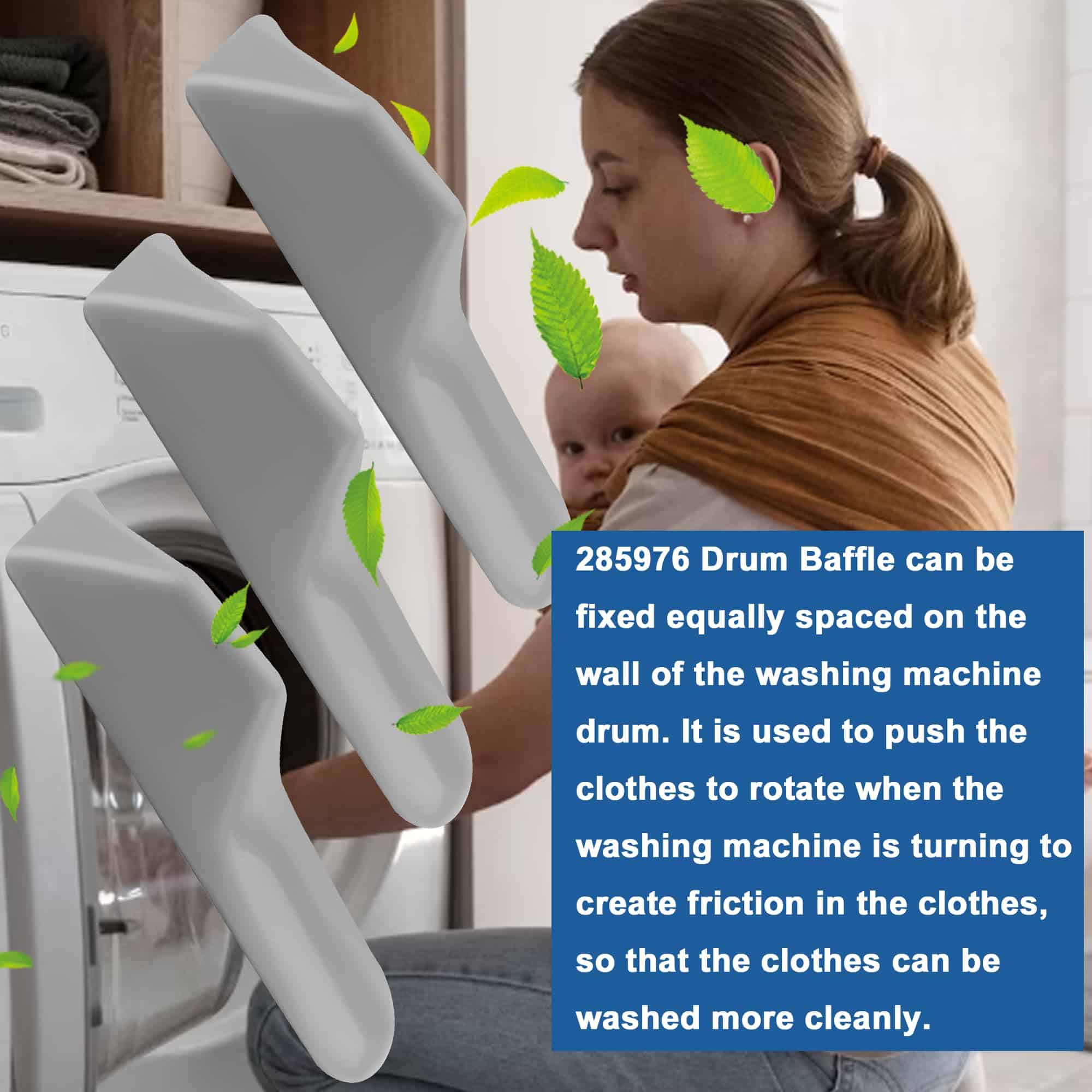 285976 Aleta de tambor mejorada (11.3"x2.4"x2.6") para - Imagen 8