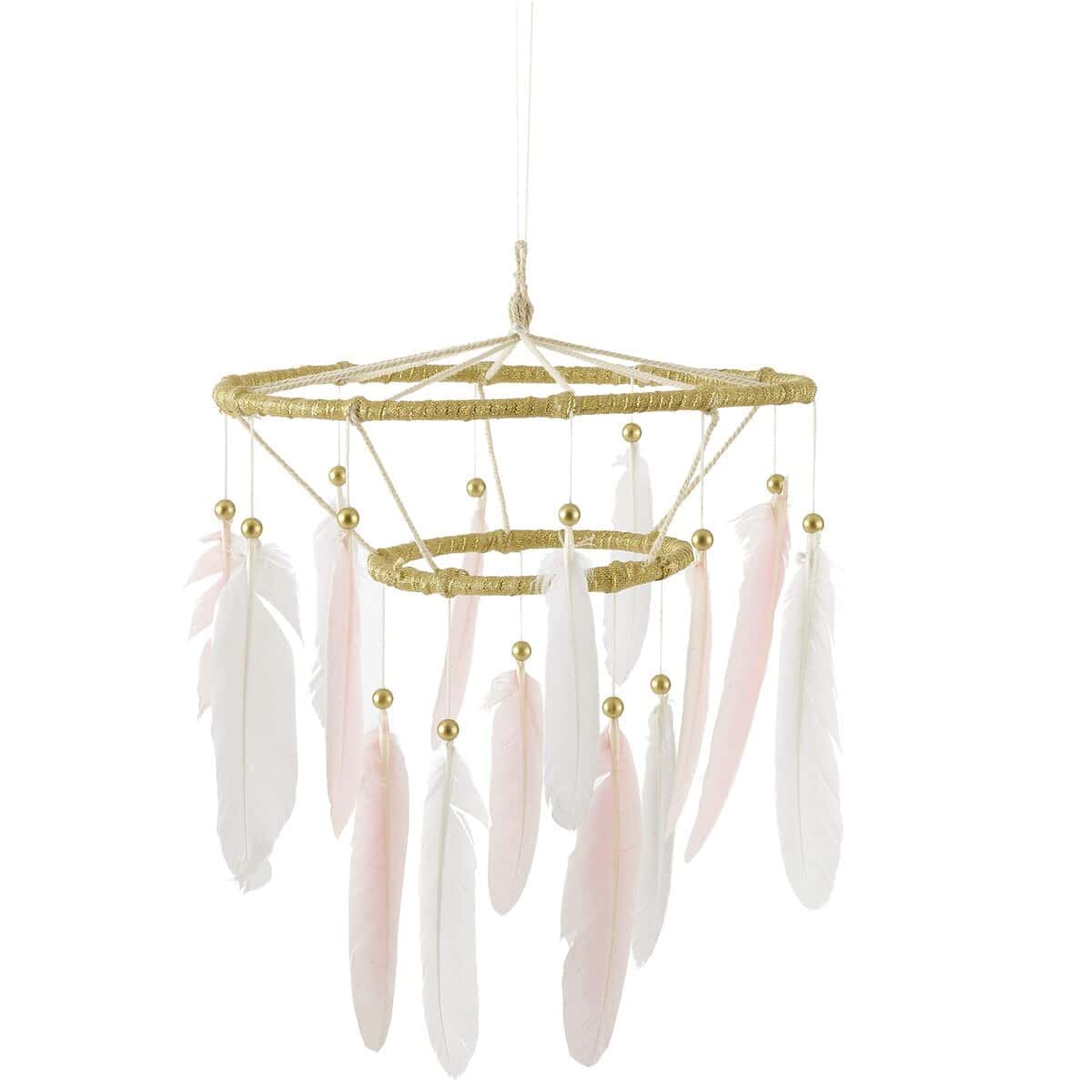 Levtex Baby - Colgante de techo Skylar - Plumas - Dorado,