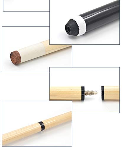 JX Pool Cues Nuevo Set de 2 Palos de Billar de 58 Pulgadas - Imagen 4