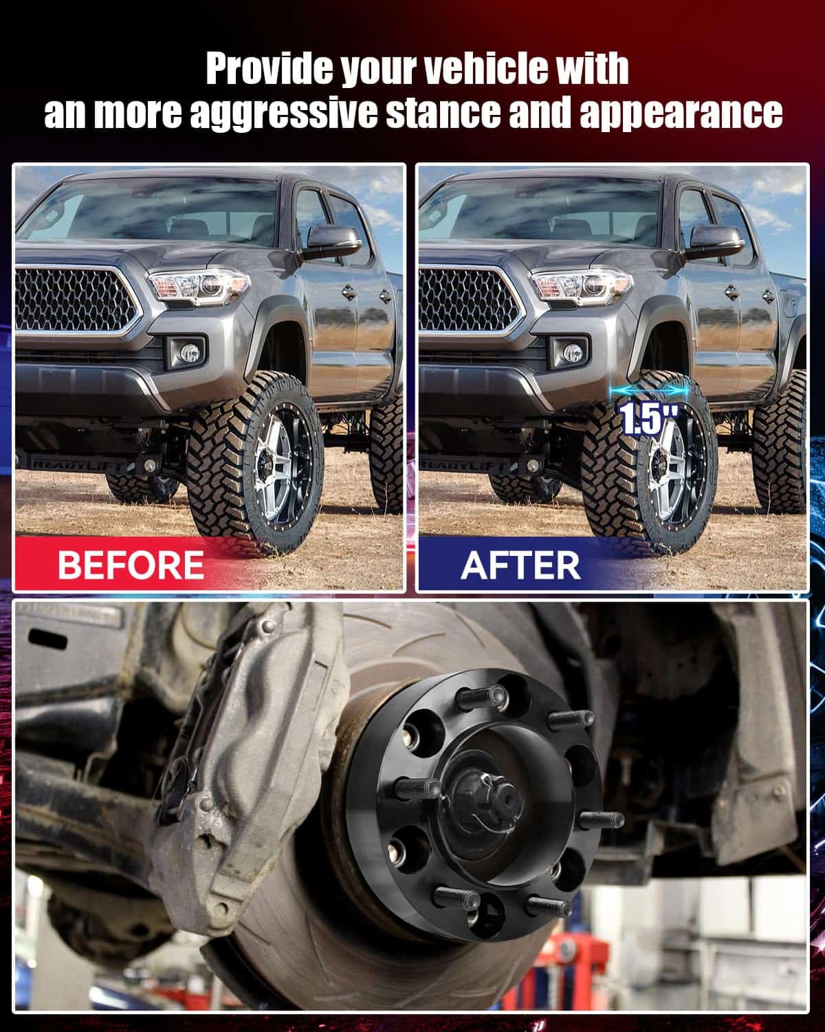 Espaciadores de Rueda Hubcentric 6x5.5 para Tacoma - Imagen 7