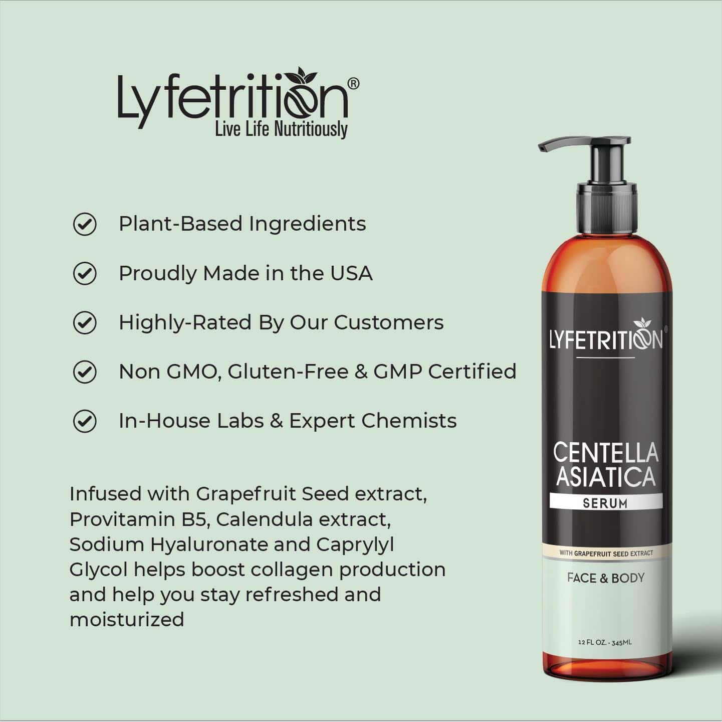 Suero de Centella Asiática Cica Lyfetrition - Botella - Imagen 4