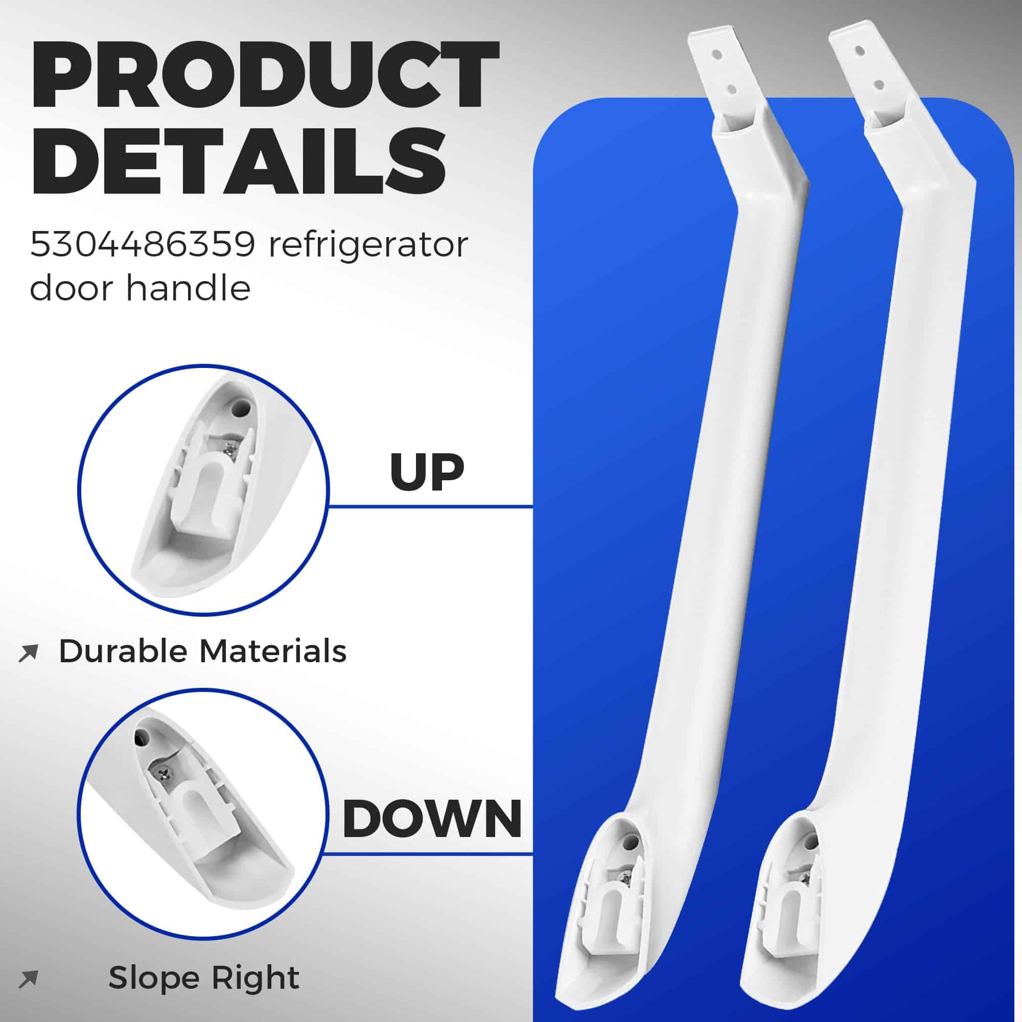 Manija de Puerta de Refrigerador 5304486359 Izquierda - Imagen 3