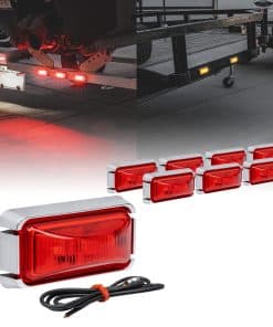 Luz de Marcador LED Rojo TRUE MODS de 8 piezas 2.5" para