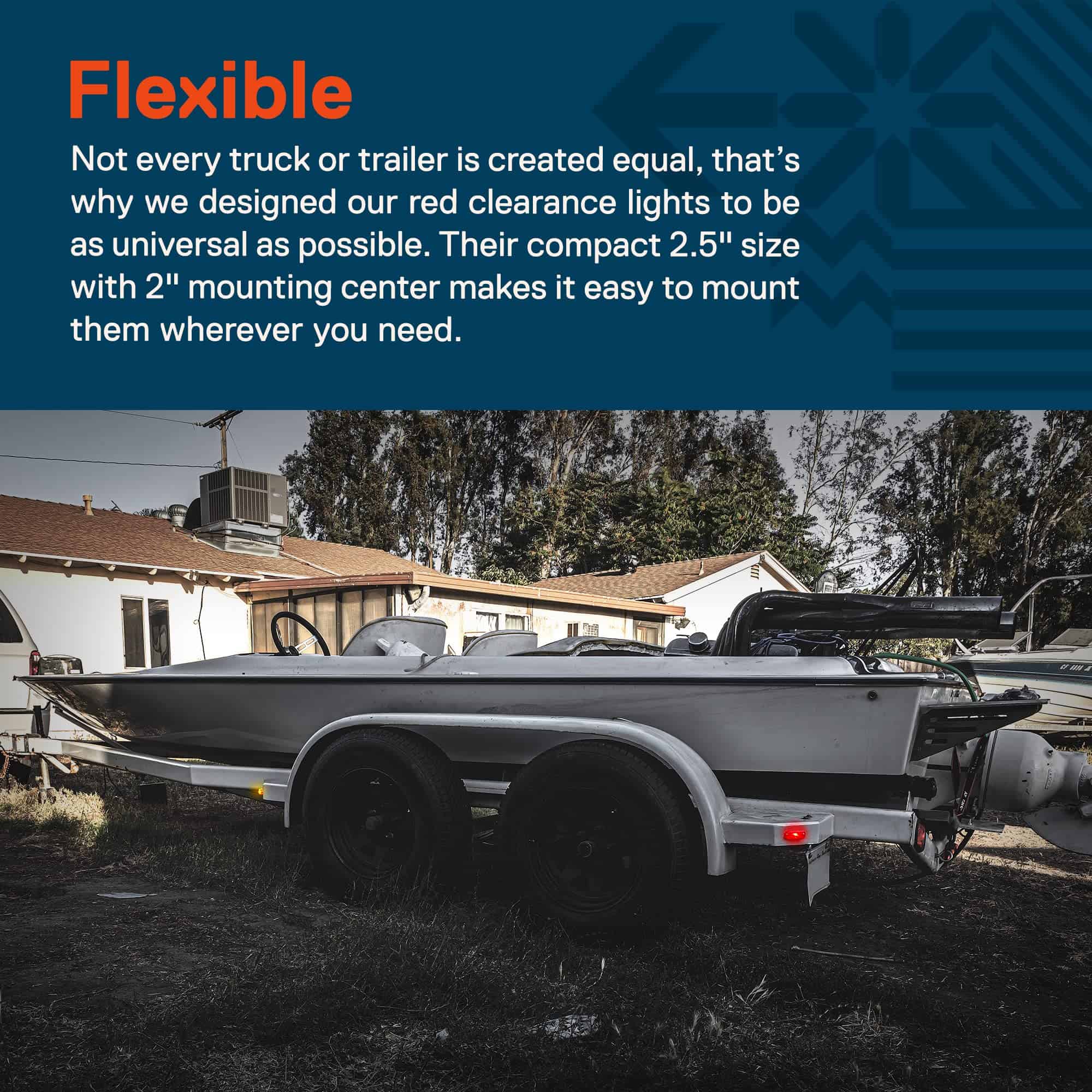 Kit de luces marcadoras para remolque con LED rojo TRUE - Imagen 3