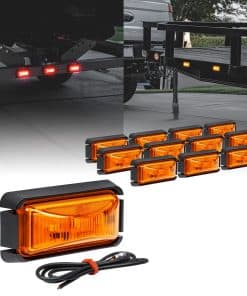 12 Luces Marcadoras Ámbar LED para Remolque TRUE MODS con