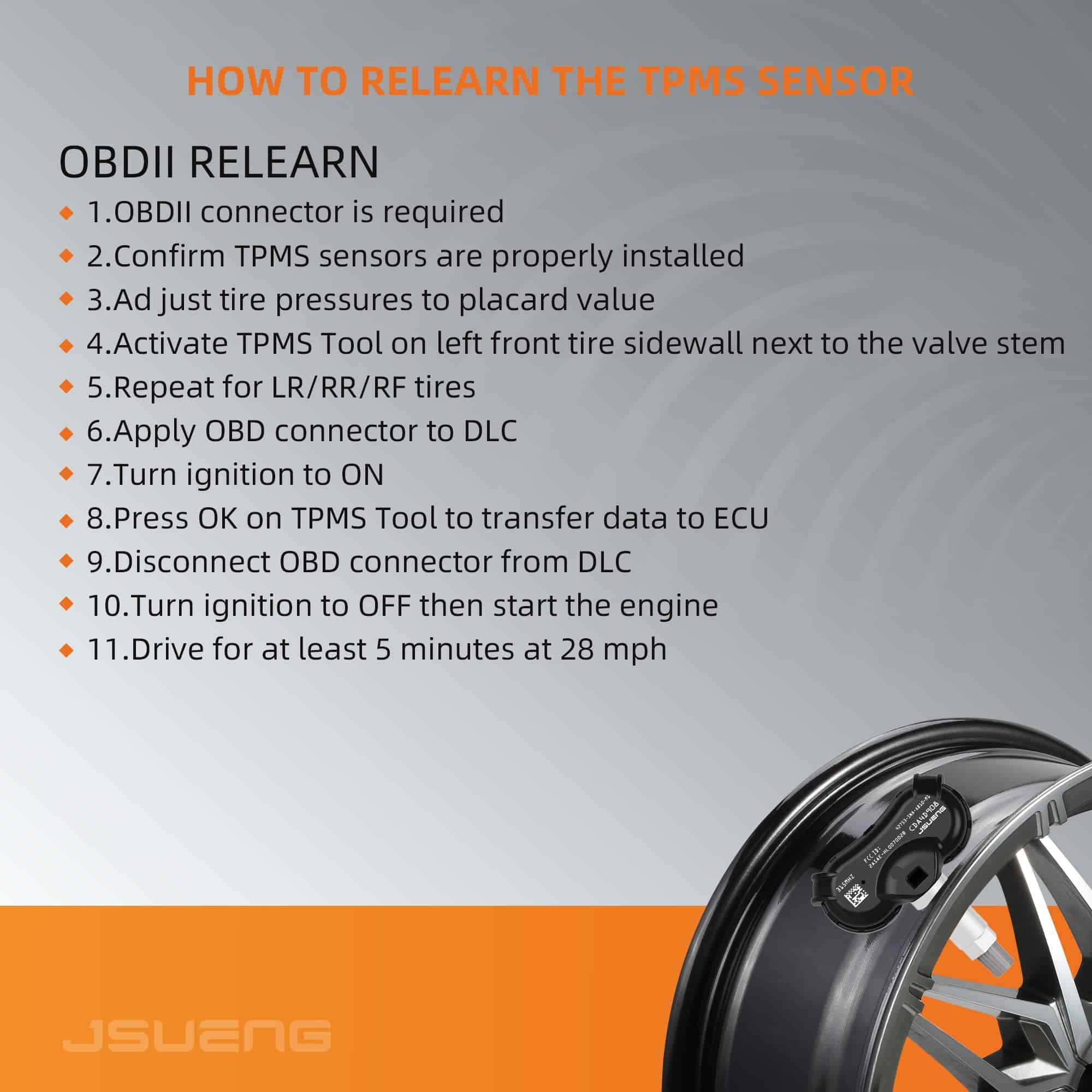 Sensor de TPMS de Repuesto Jsueng para Honda Civic, CR-Z - Imagen 6