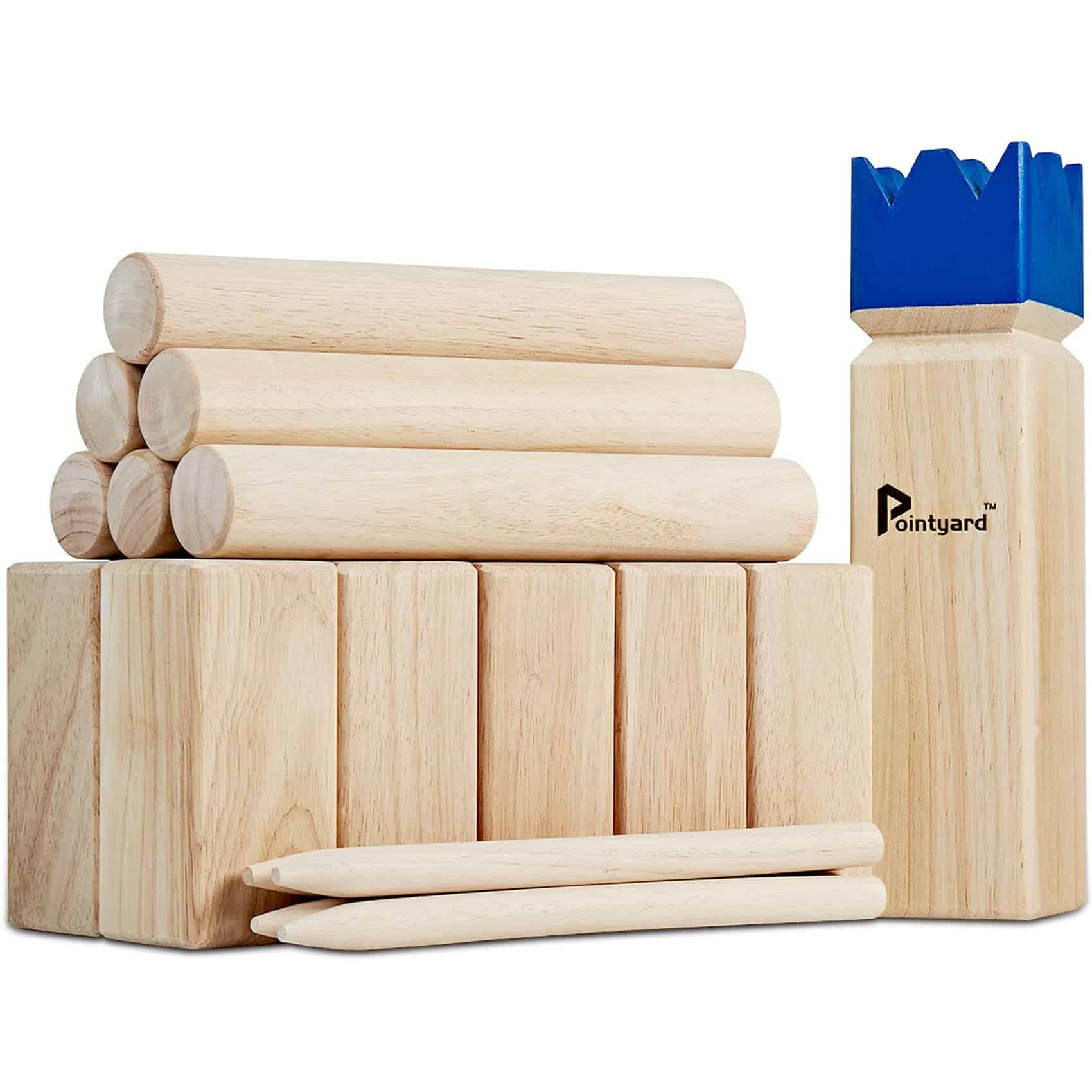 Juego de Patio Kubb Pointyard, Juego al Aire Libre para