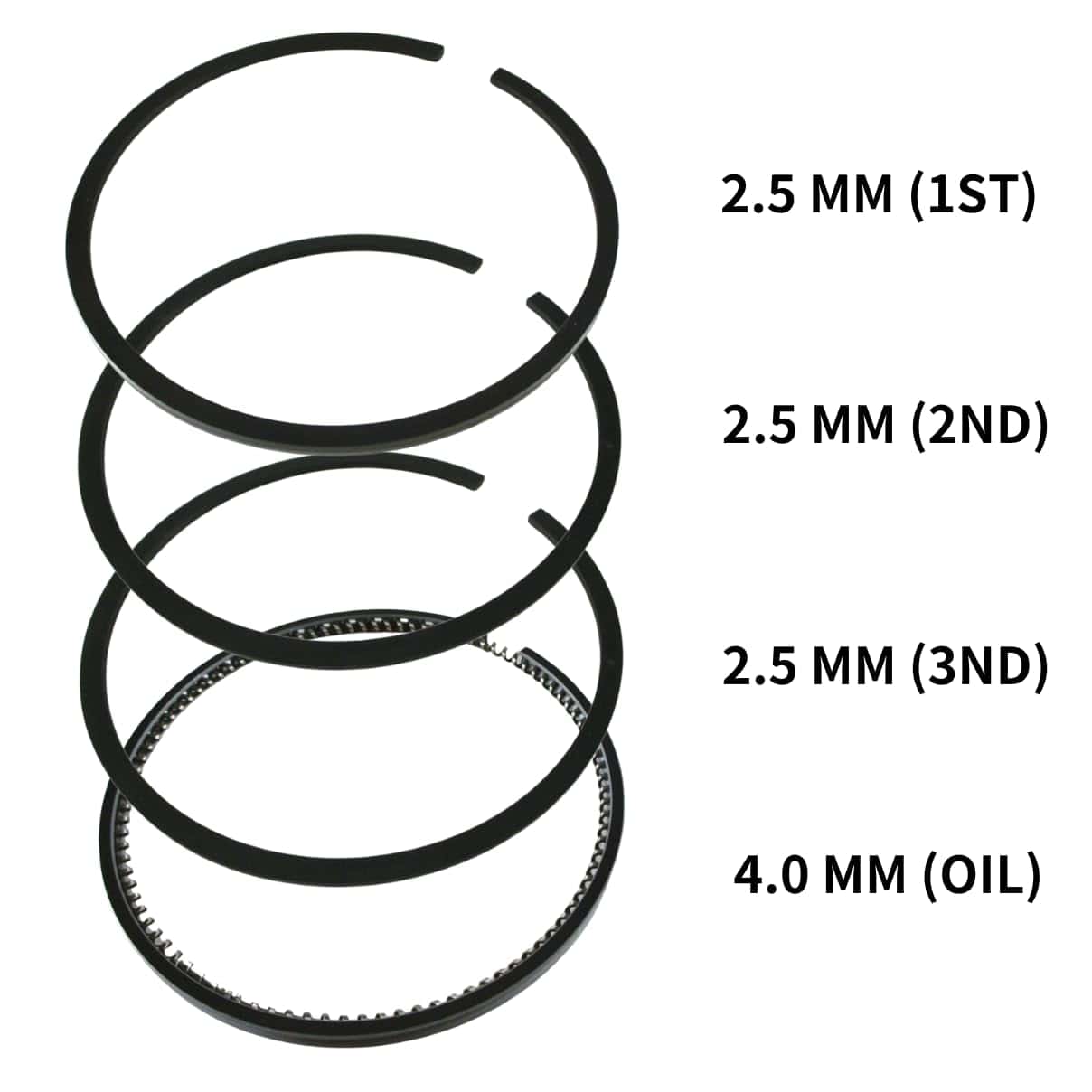 Juego de Anillos de Pistón Factorytaiwan NPR STD 68mm para - Imagen 3