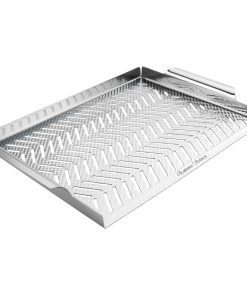 Parrilla de Acero Inoxidable para Barbacoa de Salmón